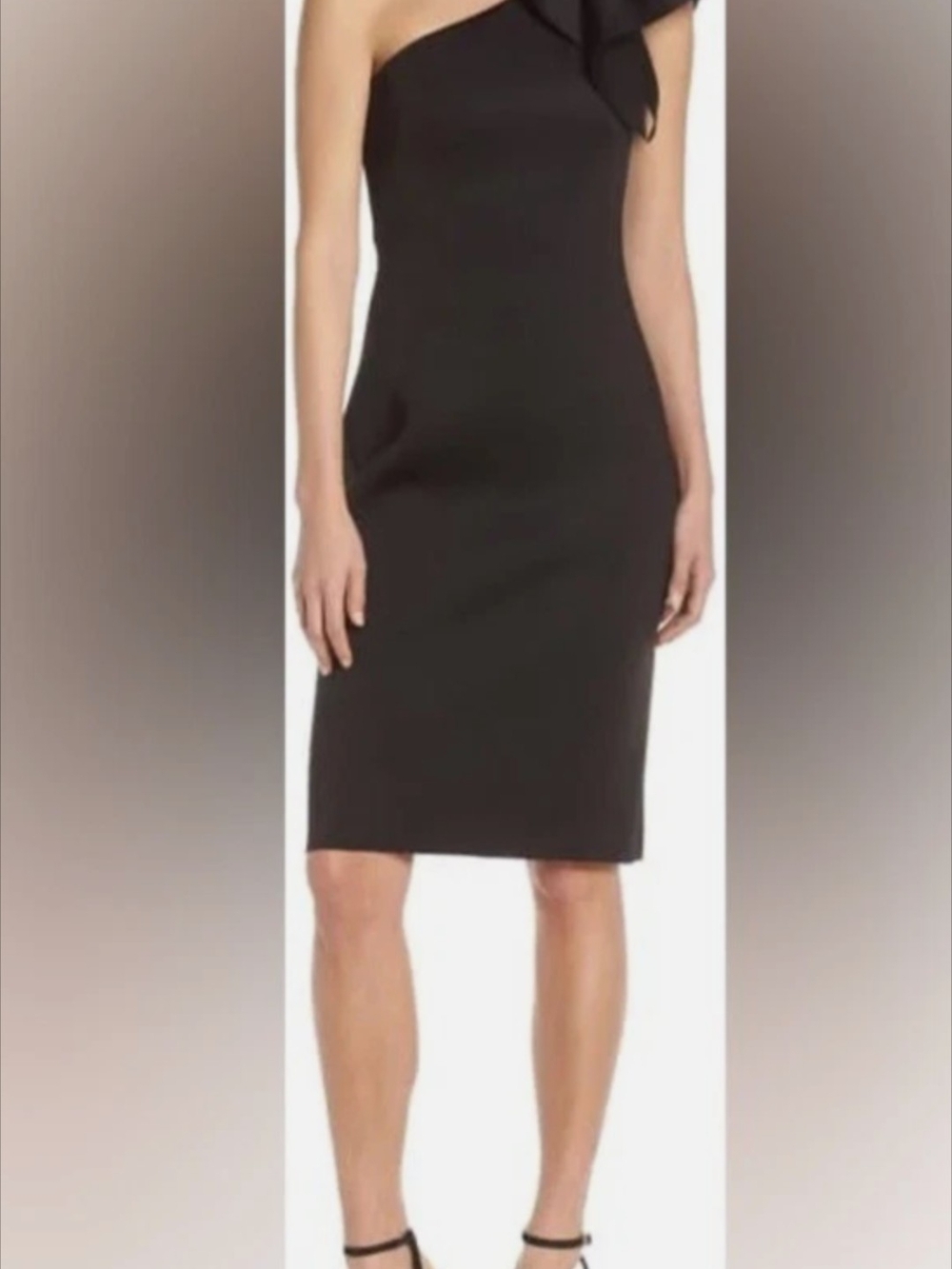 Eliza j Forest Green One Shoulder Scuba Cocktail Dress